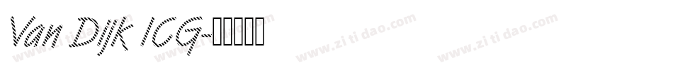 Van Dijk ICG字体转换